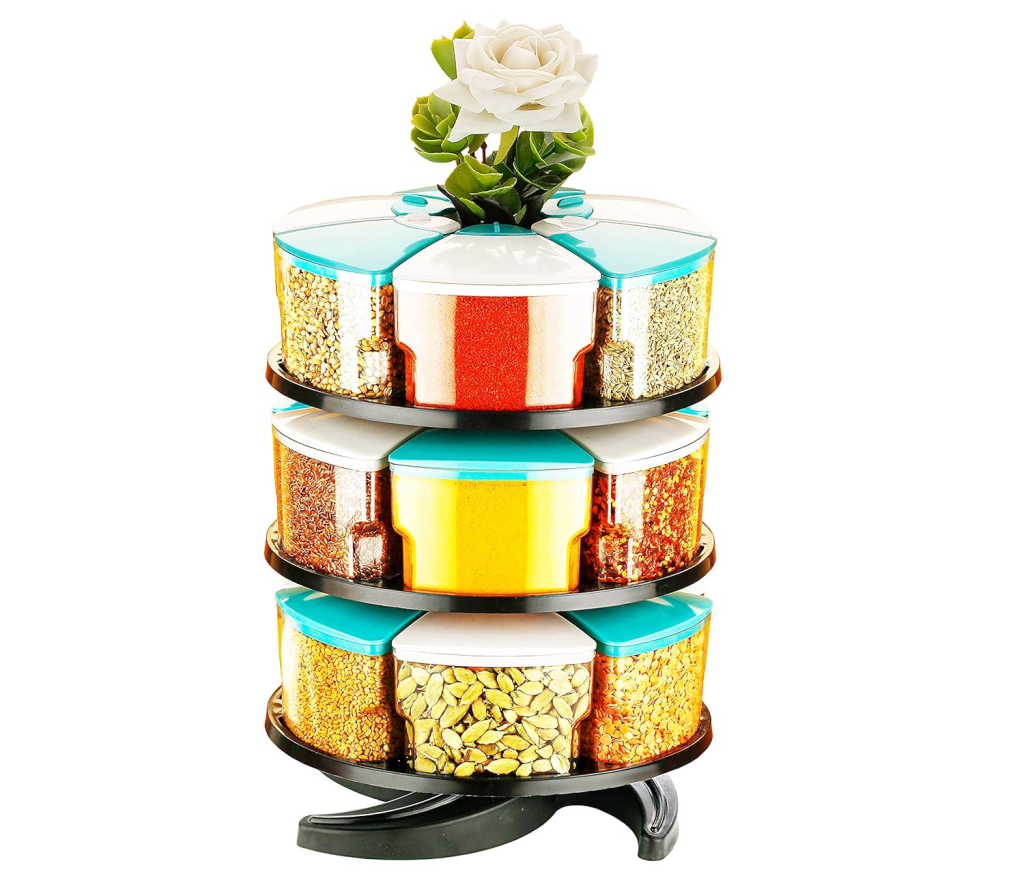 Cronus 360° Revolving Spice Rack Box