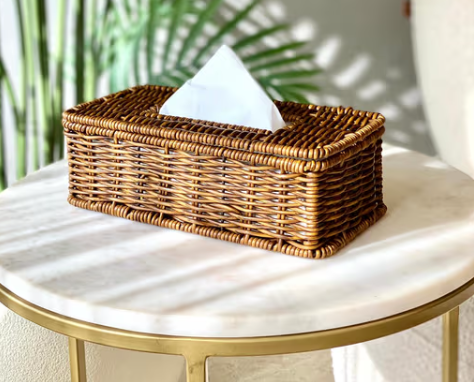 Wicker Tissue Holder