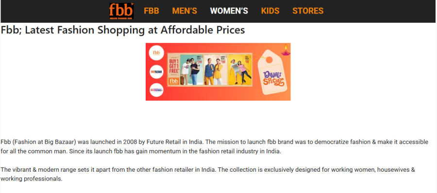 Fashion at Big Bazaar FBB