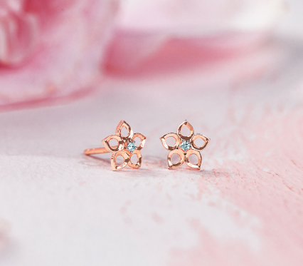 Full Bloom Diamond Stud