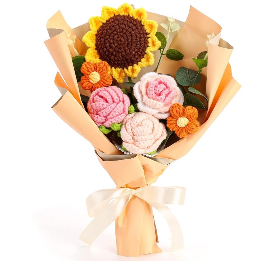 HASTHIP Sunflower and Rose Bouquet