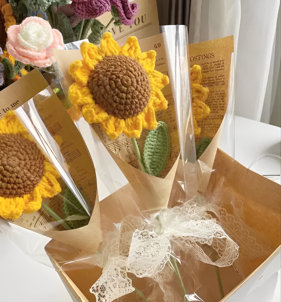 Sunflower Handmade Single Bouquet